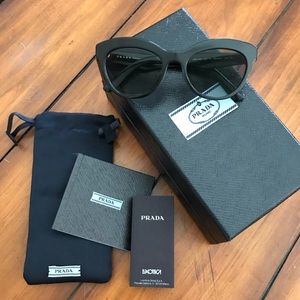 Prada Cateye Women's Black Frame Sunglasses